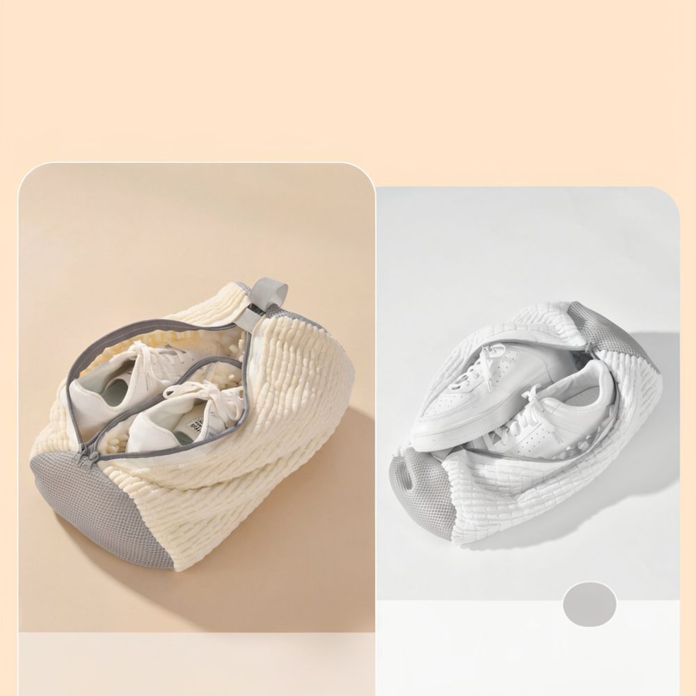 Sneaker Protector - Thickened Mesh Shoe Cleaning Bag Cylindrical