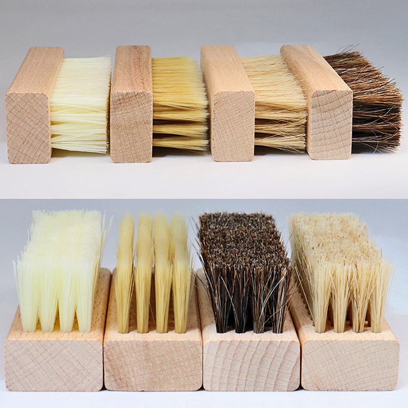 Shoe Cleaning Brush - Useful Wood Handle Shoe Brush Polish